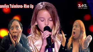 HER VOICE IS AMAZING!! DANELIYA TULESHOVA- RISE UP (REACTION)