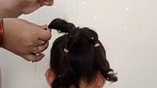 bun hairstyle for very short hair | bun hair style without daunt | Minas hairstyle