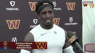 Hear From Washington Commanders DB Quan Martin