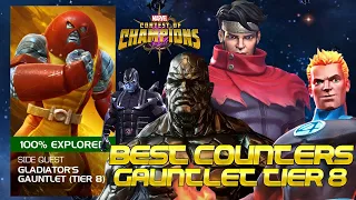 Best Champs or Counters To Gladiator Gauntlet Tier 8 Defenders | Marvel Contest of Champions