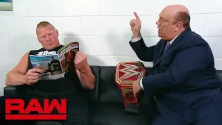 Paul Heyman pleads with Brock Lesnar to go to the ring: Raw, July 30, 2018