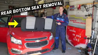 CHEVROLET CRUZE REAR BOTTOM SEAT REMOVAL REPLACEMENT