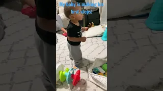 Baby’s first steps! Can’t believe I recorded that 🤩