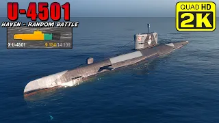 New German submarine U-4501 with heal