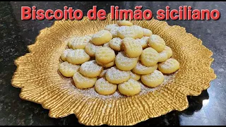 O melhor biscoito de limão siciliano,  sua família vai adorar