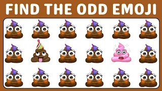 FIND THE ODD EMOJI OUT Spot The Difference to Win! | Odd One Out Emoji Game | Emoji Quiz Puzzle