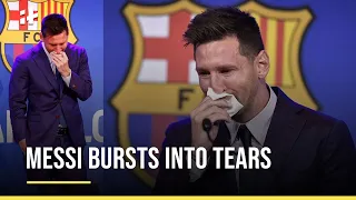 Lionel Messi Emotional Farewell To Barcelona