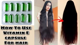 How To Use Vitamin E Capsule For Hair Fall / Hair Regrowth / Split ends & Frizzy Hair