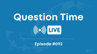 Koi Question Time Live #92 | Koi Pond Help & Advice