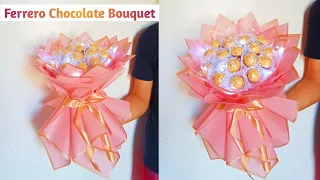 How to make ferrero bouquet #diybouquet #chocolatebouquet #ferrerorocher