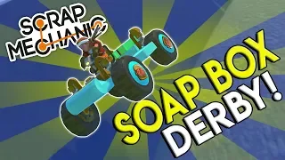 SOAP BOX DERBY CHALLENGE RACE! - Scrap Mechanic Gameplay - Pinewood Derby Race Challenge