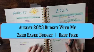 August Budget With Me! | Monthly Zero Based Budget