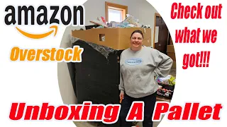 Unboxing a Pallet that I bought for $1,000.00 It is Brand new Amazon Closeouts and amazing items