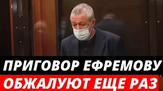 Приговор Ефремову будет обжалован еще раз