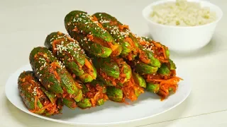 Cucumbers Kimchi. Korean-Style. Recipe from Always Tasty!