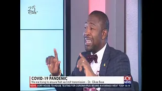 Dr. Bernard Okoe Boye speaks on lockdown