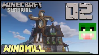 Let's Play Minecraft 1.16 Survival - Building an Awesome Windmill! - Episode 2