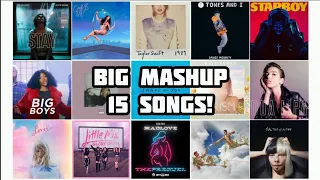 Big Mashup | 15 songs | Shape Of You - Stay - Up - Bad Blood - Dance Monkey - Star Boy...