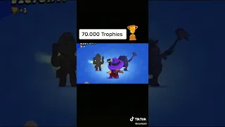 Первый в мире апнул 70.000 тысяч кубков. #brawlstars #shorts