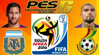 Pes 6 PC Mundial Sudafrica 2010 Argentina Vs Ghana + Link Del Juego