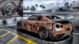 Rebuilding a Nissan GT-R Premium (R35) - NFS HEAT - LOGITECH G29 gameplay.