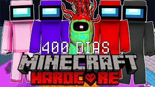 I SURVIVED 400 days in the AMONG US SHIP in Minecraft HARDCORE and this is what happened MINIPALAKY