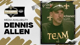 Dennis Allen Recaps Day 14 at Caesars Superdome | Saints Training Camp 2023