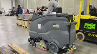 The Karcher B 150/R85 R Bp ride-on scrubber