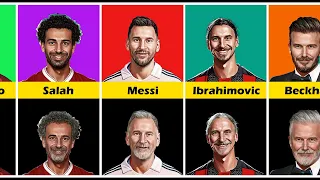 Famous Footballers in OLD Age - Mbappe, Haaland, Ronaldo, Messi, Neymar