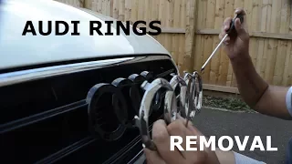 Audi Front Rings How To Remove Without Removing Bumper