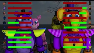 [SFM FNaF] Ice Splinks VS Xmas Animatronics WITH Healthbars