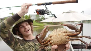 24 hour FISHING Challenge - Eating Only What I Catch! (Shark/Mudcrab/Bream/Eel)