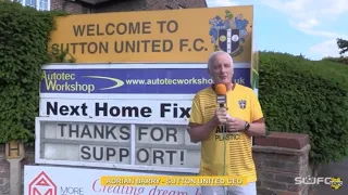 Sutton United CEO Adrian Barry gives club update 14/06/22