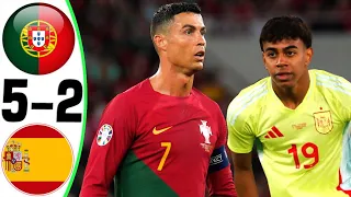 Portugal vs Spain 5-2 - All Goals and Highlights - 2024 🔥 RONALDO