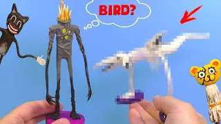 Chimney Head and Giant Bird  with Clay | Trevor Henderson vs Leovincible