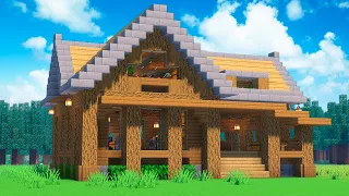 Деревянный дом для выживания в Майнкрафт - Как построить особняк Minecraft