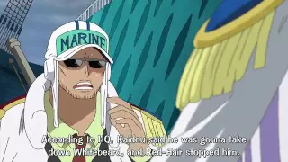 One Piece: Shanks defends Whitebeard from Kaido | ENG SUB