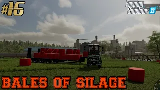 We make 42 bales of silage and load them by hand there are problems with bales/Farming Simulator22