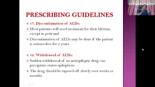 4. Prescribing Guidelines of Antiepileptic drugs - Dr. K. Hima Bindu, Professor of Pharmacology, KMC