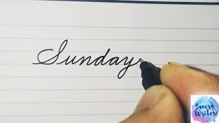 The Palmer Method of Business Writing | Days of Week in Cursive Handwriting