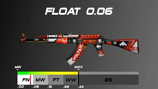 CSGO AK-47 | Bloodsport - Skin wear/float