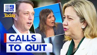 Queensland Premier urged to resign as party turmoil boils over | 9 News Australia