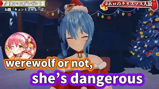 Suisei is Scary even when she isn't the Werewolf [Hololive Christmas Werewolf / ENG Subbed]