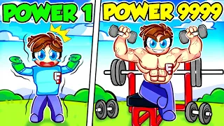 Becoming the STRONGEST PERSON in ROBLOX! [FULL MOVIE]