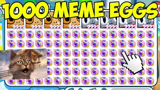 I Opened 1000 EXCLUSIVE MEME EGGS and THIS HAPPENED! Pet Simulator X Roblox