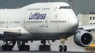 10 BIG PLANE DEPARTURES - BOEING 747, AIRBUS A340, A350 ... (4k)
