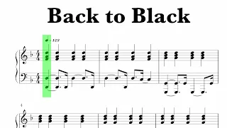 Amy Winehouse - Back to Black Sheet Music