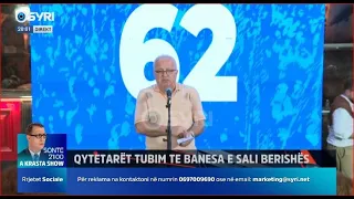 Qytetarët tubim në mbështetje të liderit të opozitës, Sali Berisha (28.05.2024)