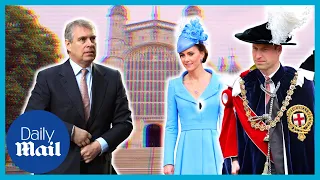 Prince William and Kate Middleton AVOID Prince Andrew at Order of the Garter | Palace Confidential