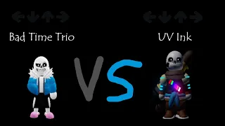 Who is better? UV Ink Vs Bad Time Trio | Undertale: Judgement Day